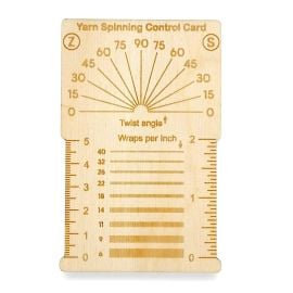 Laughing Hens Wooden Yarn Spinning Control Card