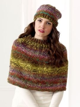 Noro Art of Colour Lemon Tree Wrap, Cape & Hat