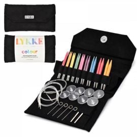 LYKKE Inter Changeable Circular Needle Set 3.5in Tips Colour Black