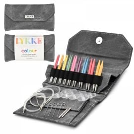 LYKKE Inter Changeable Circular Needle Set 3.5in Tips Colour Grey