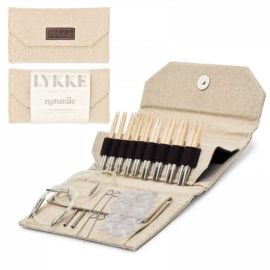 LYKKE Inter Changeable Circular Needle Set 3.5in Tips Naturale Beige