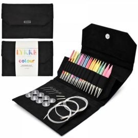 LYKKE Inter Changeable Circular Needle Set 5in Tips Colour Black