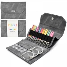 LYKKE Inter Changeable Circular Needle Set 5in Tips Colour Grey