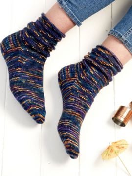 Manos Chi Chi Slouchy Socks in Alegria