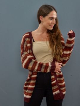 Manos Cranachan Cardigan in Alpaca Heather