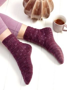 Manos Purple Rain Socks in Alegria