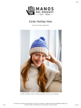 Manos del Uruguay Cardo Holiday Hat