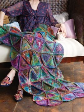 Noro MAG13-18 Granny Quilt Afghan