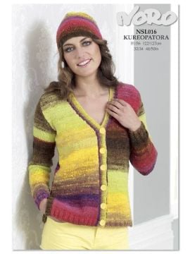 Noro NSL016 Cardigan And Hat