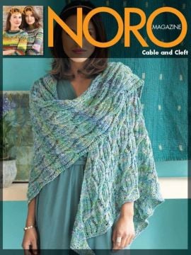 Noro MAG24-12 Cable and Cleft Shawl
