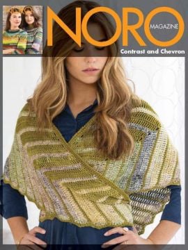 Noro MAG24-15 Contrast and Chevron Shawl