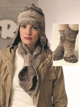 Noro Tennen Willow Socks, Hat & Scarf