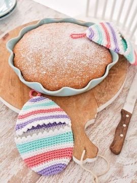 Patons Cotton Moments Crochet Oven Mitts