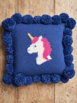 Patons Unicorn Cushion in Diploma Gold DK