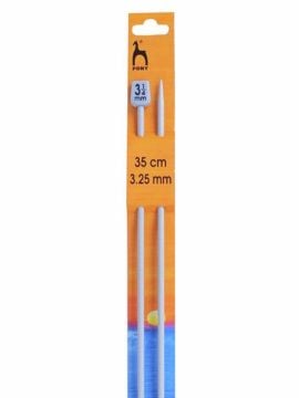 Pony Single Pointed Knitting Needles 14in (35cm)