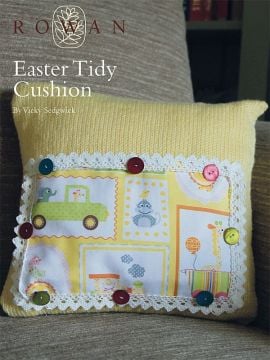 Rowan Easter Tidy Cushion