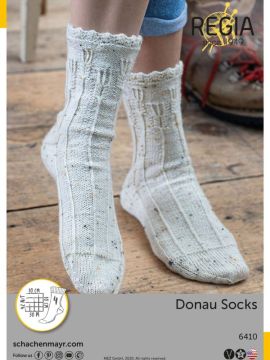 Regia 6410 Donau Socks in Tweed 4-Ply