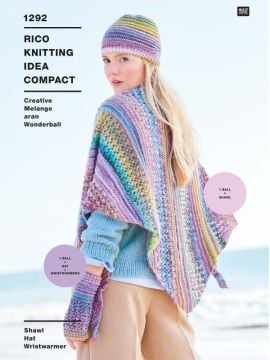Rico KIC 1292 Shawl, Hat and Wristwarmers