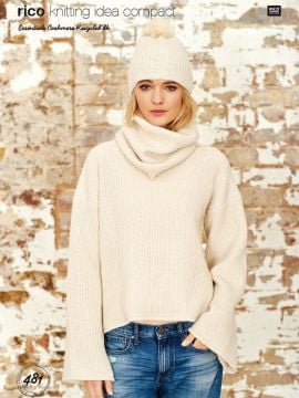 Rico KIC 481 Sweater Hat and Cowl
