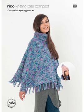 Rico KIC 982 Poncho & Hand in Hand Dyed Happiness
