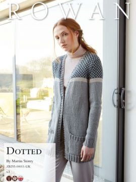 Rowan Dotted Cardigan in Cotton Cashmere & Softyak DK