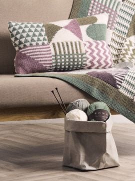 Rowan Rhythmic Knit Along (KAL) Blanket and Cushion