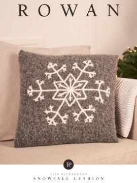Rowan Snowfall Cushion