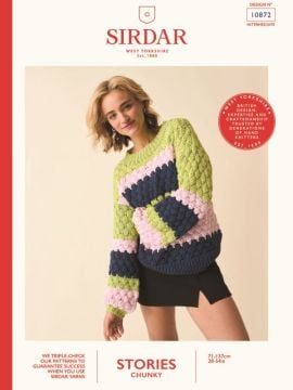 Sirdar 10872 Weekend Wanderlust Stripes But Better Sweater