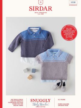 Sirdar 5358 Baby Polo Shirts in Snuggly Baby Bamboo