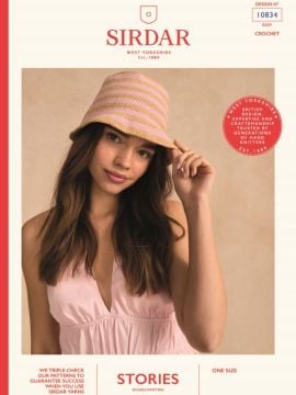 Sirdar Amalfi Coast 10834 Throw some Shade Bucket Hat