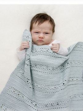 DROPS Sleepy Times Crochet Baby Blanket