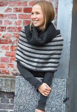 Patons Merino Moments Ladies' Cowl Neck Cape