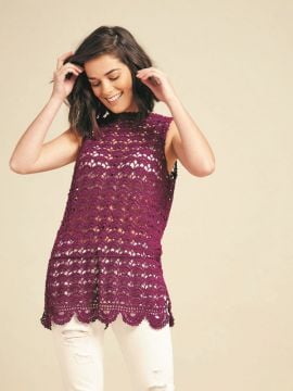 Patons Spring Crochet Lace Tunic