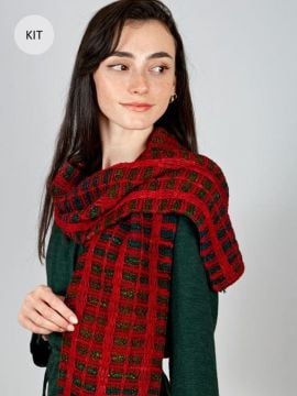 Urth Yarns Yule Plaid Scarf