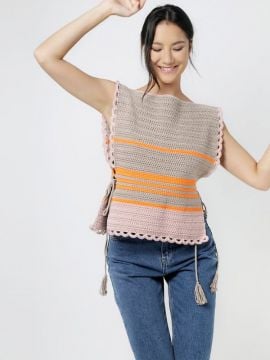Wool and the Gang Baby Come Back Crochet Top