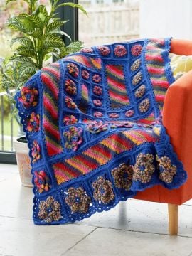 West Yorkshire Spinners Zandra Rhodes Bloom Blanket Crochet Along