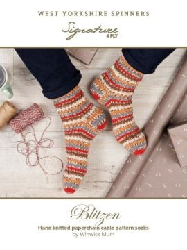 West Yorkshire Spinners Blitzen Christmas Socks by Winwick Mum