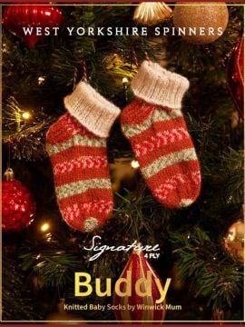 West Yorkshire Spinners Buddy Booties in Signature 4 Ply Gingerbread