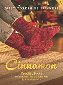 West Yorkshire Spinners Cinnamon Crochet Socks