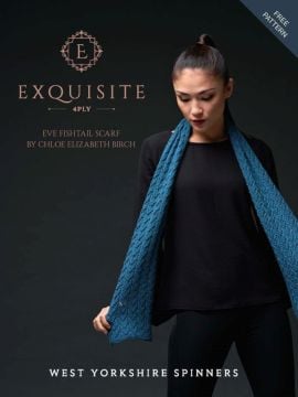West Yorkshire Spinners Eve Fishtail Scarf