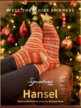 West Yorkshire Spinners Hansel Socks in Signature 4 Ply Gingerbread