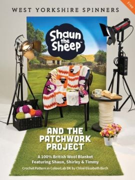 West Yorkshire Spinners Shaun the Sheep Crochet Blanket