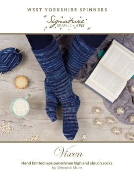 West Yorkshire Spinners Vixen Christmas Socks by Winwick Mum