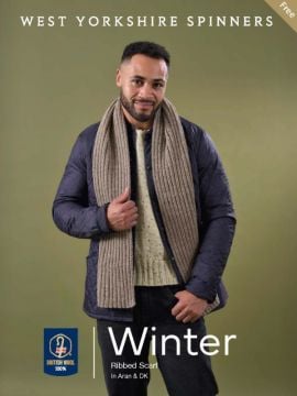 West Yorkshire Spinners Winter Ribbed Scarf
