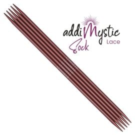 addiMystic Sock Lace Double-Pointed Needles 8/9in (20/23cm)