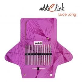 addi Click Lace Long Tip Interchangeable Circular Knitting Needle Set