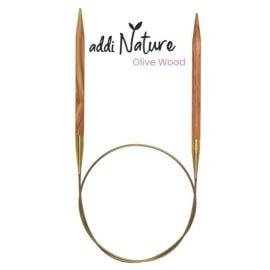 addiNature Olive Wood Fixed Circular Knitting Needles 47in (120cm)