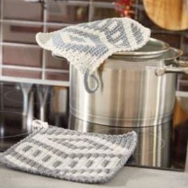 Patons Summer Cotton Moments Tapestry Crochet Pot Holders