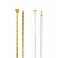 addi Plastic Gold Glitter Single Pointed Knitting Needles 14in (35cm)