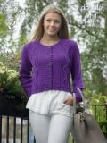 Cabled & Moss Stitch Cardigan